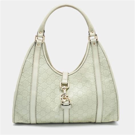 gucci green crocodile bag|gucci guccissima shoulder bag.